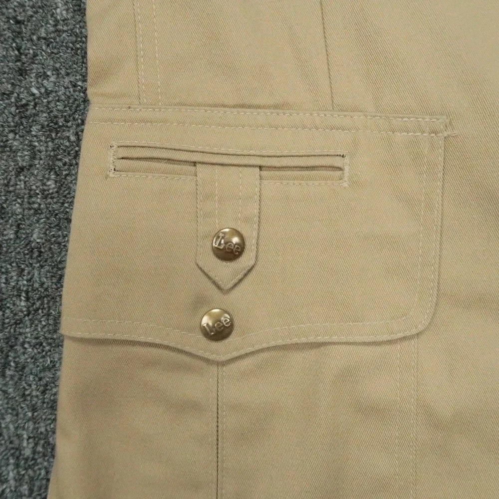 Lee Blazer Mens 40R Khaki Sport Coat Two Button‎ Patch Pockets Brass Buttons VTG